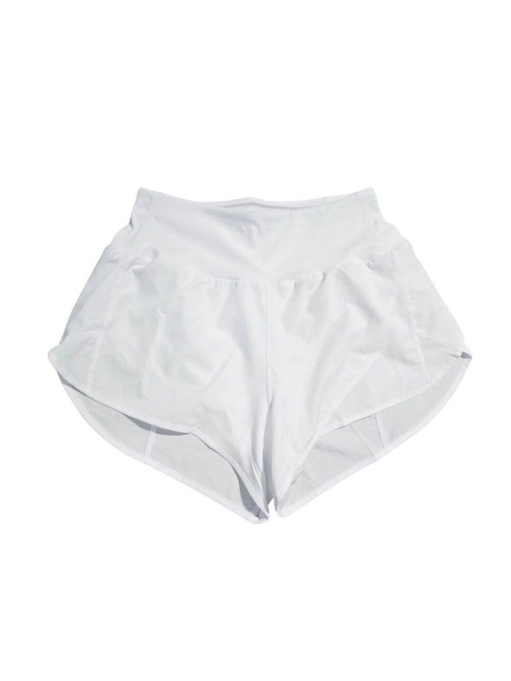 NWOT | Optic White | High-Rise Performance Running Shorts | Small